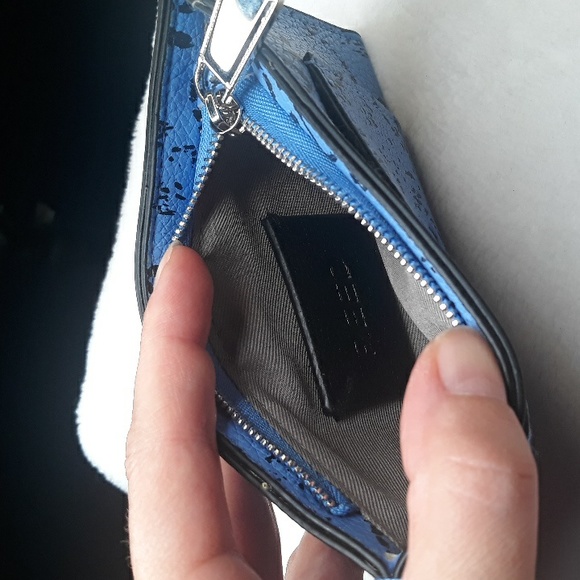 Reed Krakoff French Blue Viper small zippered wallet  (6 x 3 inches) - Picture 10 of 11